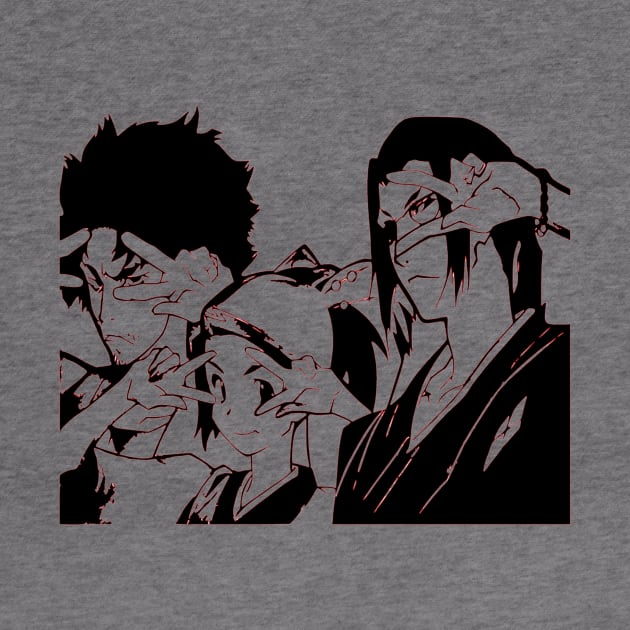 Samurai Champloo Mugen Jin and Fuu by OtakuPapercraft